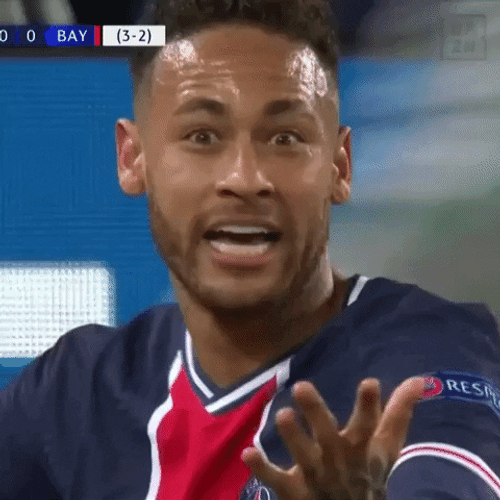 Neymar Jr. Paris Saint-Germain Shocked What GIF