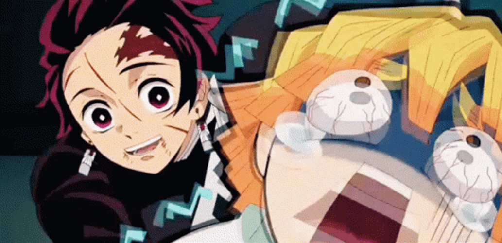 Nezuko Demon Slayer Tanjiro Running GIF