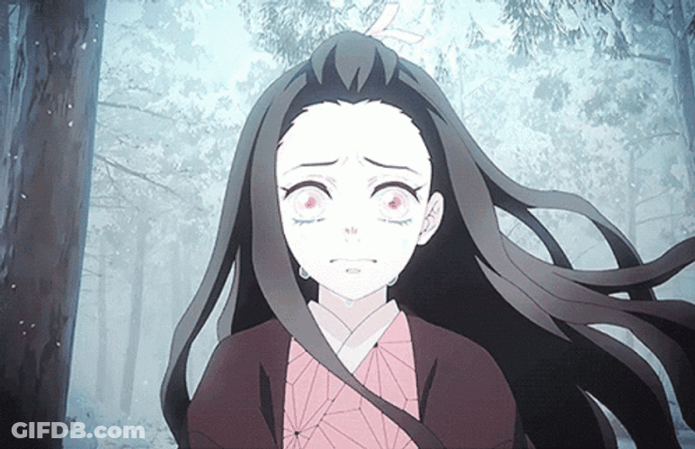 Nezuko Fighting Afraid GIF