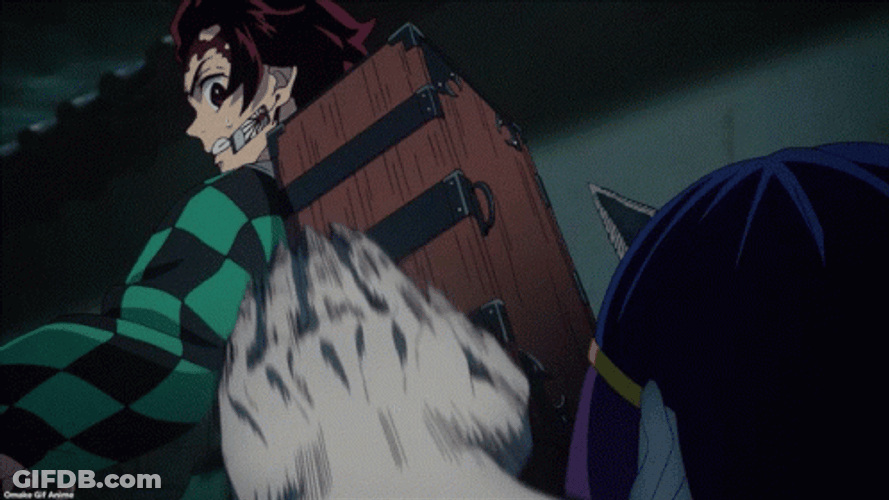 Nezuko Fighting Knick Knock Out GIF