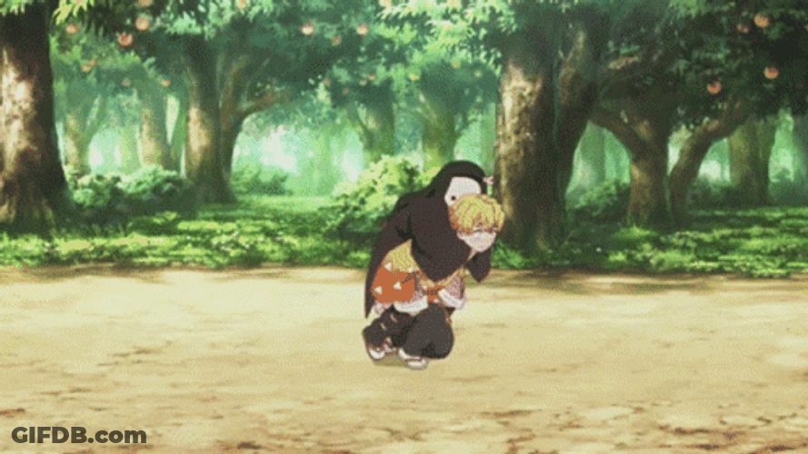 Nezuko Fighting Power GIF