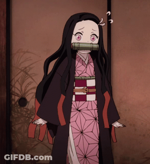 Nezuko Kamado Being Confused GIF
