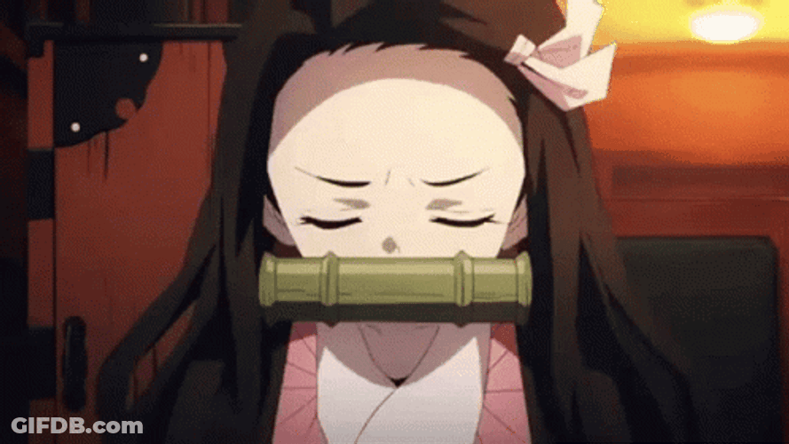 Nezuko Kamado Being Upset GIF
