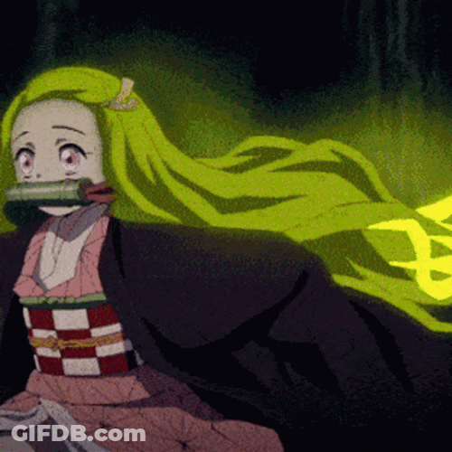 Nezuko Kamado Color Changing Hair GIF
