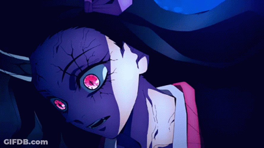 Nezuko Kamado Demon Face GIF