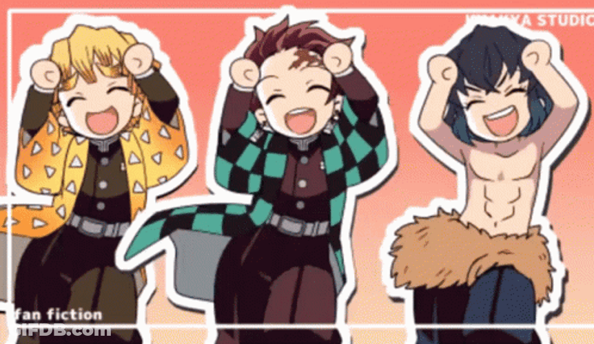 Nezuko Kamado Doing Caramelldansen GIF