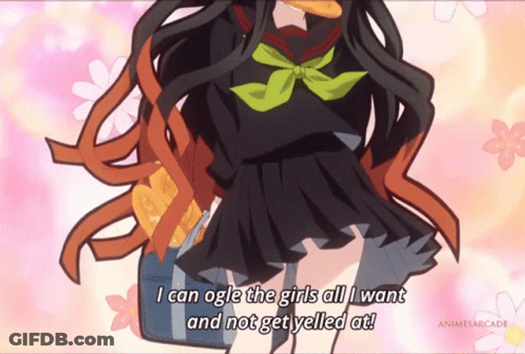 Nezuko Kamado In School Uniform GIF