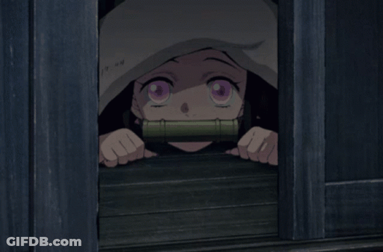 Nezuko Kamado Peeping GIF