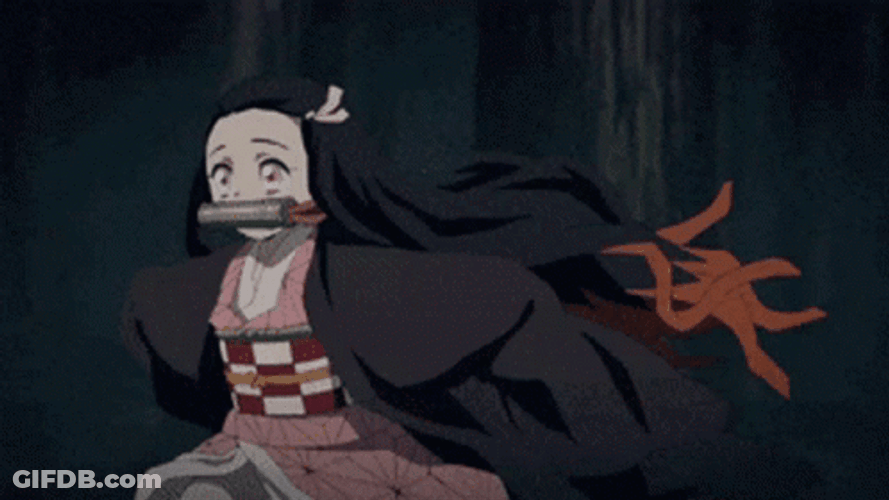 Nezuko Kamado Running Away GIF