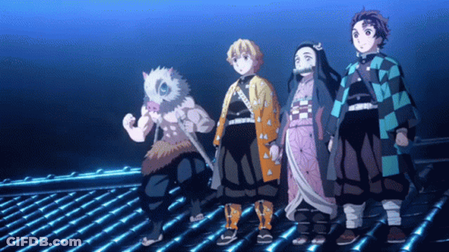 Nezuko Kamado With The Gang GIF