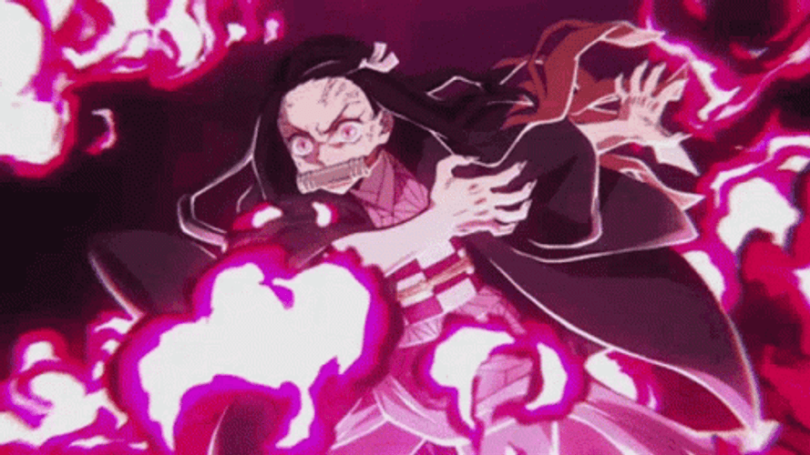 Nezuko Vs Daki Ferocious Battle Demons Slayer GIF