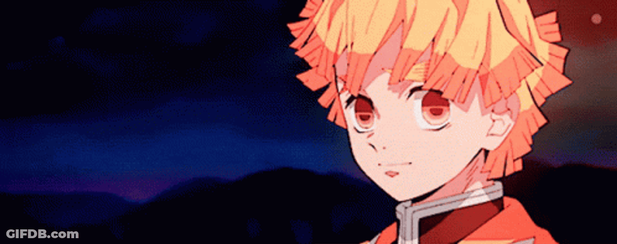 Nezuko Zenitsu Running Demon Slayer GIF