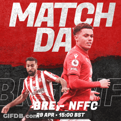 NFFC Vs Brentford Match Poster April 29Th GIF