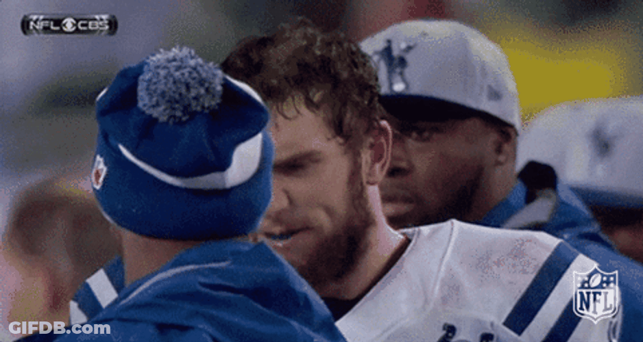 NFL Angry Andrew Luck GIF