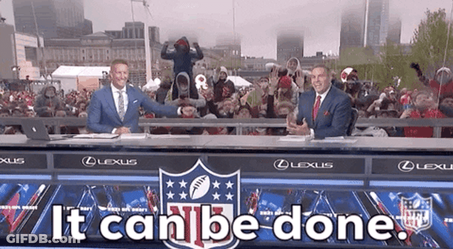 Nfl Auto Draft It Can Be Done Men Talking GIF