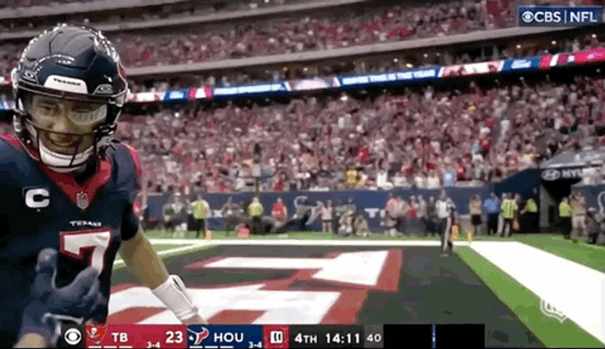 NFL CJ Stroud Happy GIF