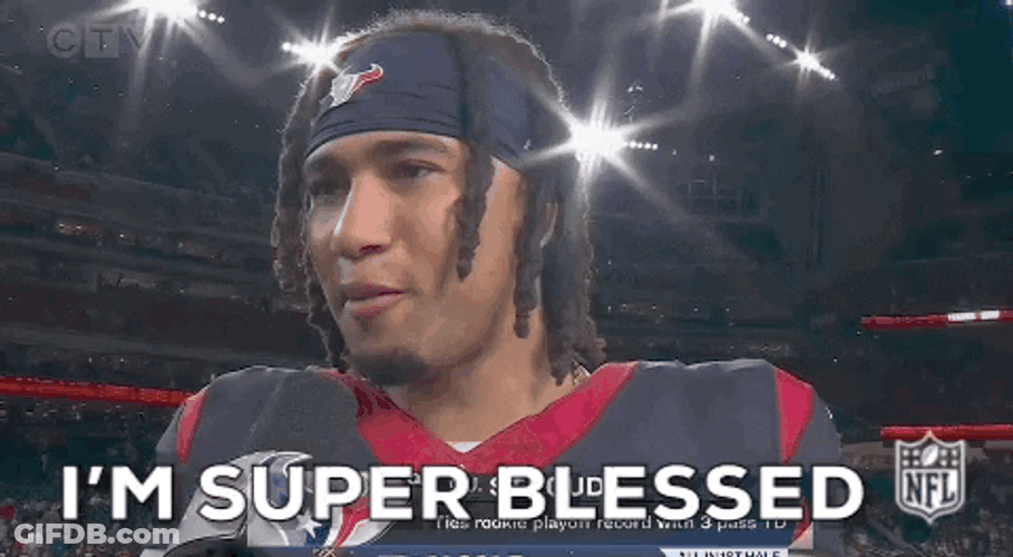NFL CJ Stroud I'm Super Blessed GIF
