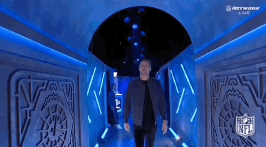 NFL Draft Candidate Waving GIF