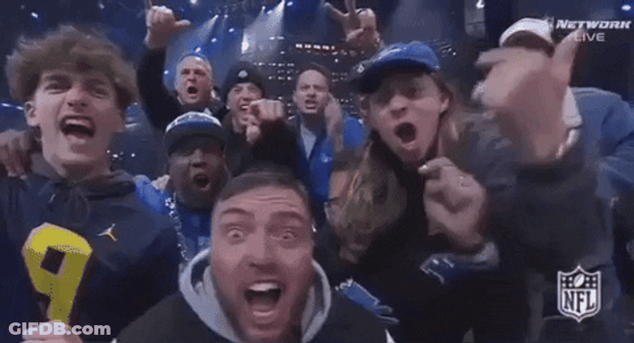 NFL Draft Excited Fans Getting Wild GIF