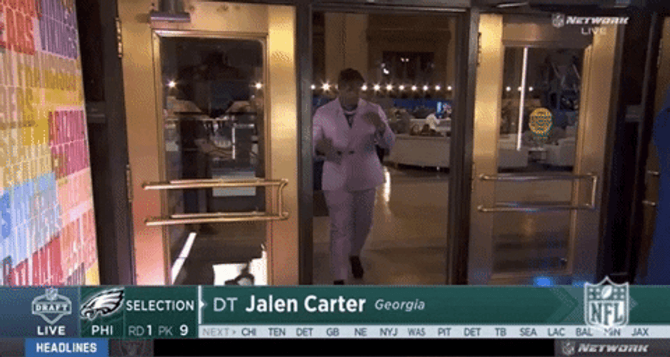 NFL Draft Jalen Carter Wiping Tears GIF