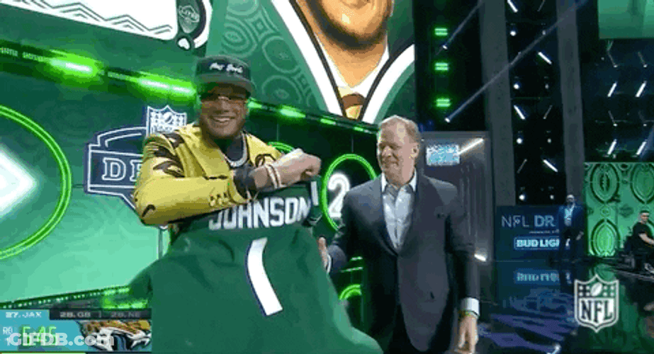 NFL Draft Jermaine Johnson Waving Flag GIF