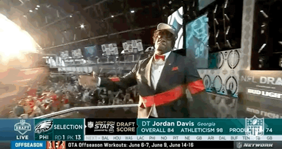 NFL Draft Jordan Davis Celebrating GIF