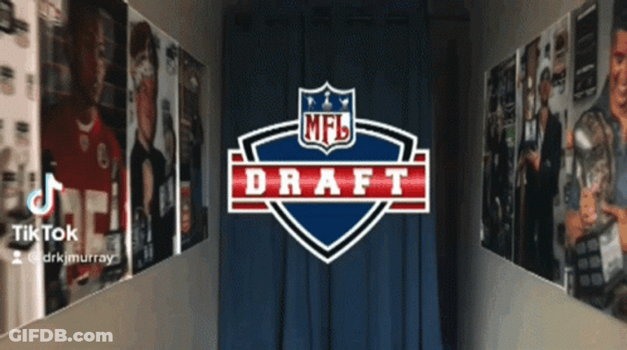 NFL Draft Logo Moving Trailer Clip GIF