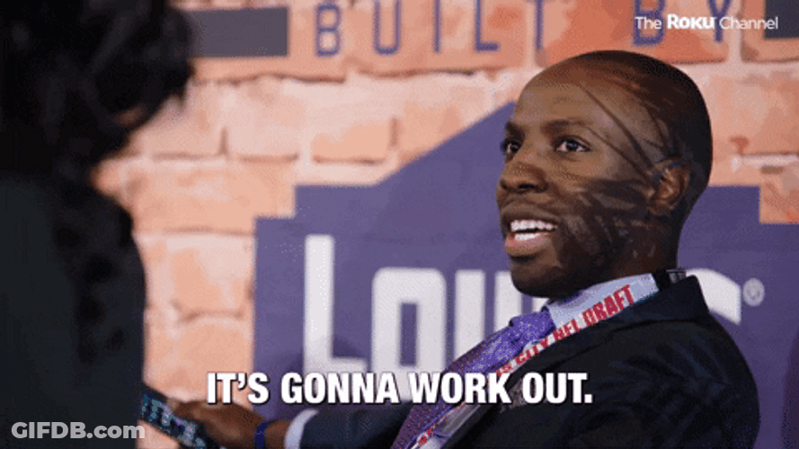 NFL Draft Optimistic Player GIF