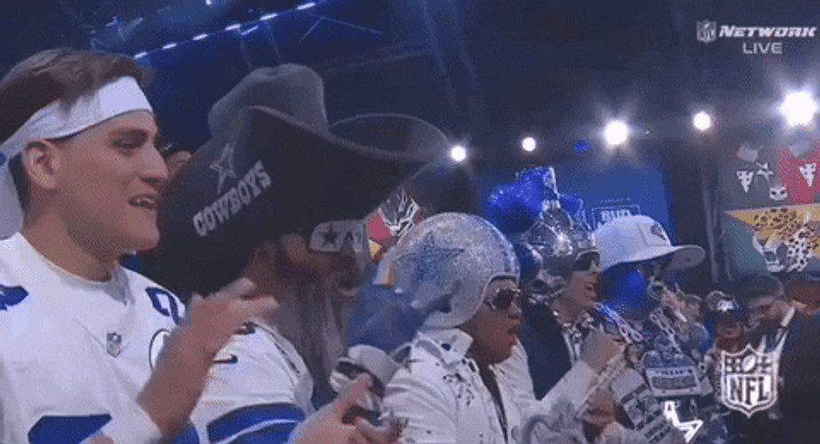 NFL Draft Pick Cowboys Cheering GIF
