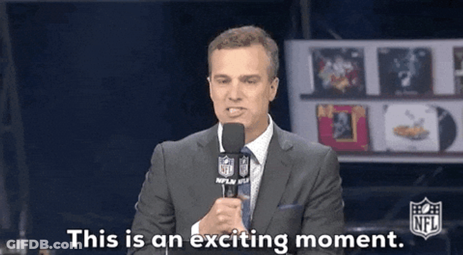 NFL Draft Presenter Daniel Jeremiah Announces GIF
