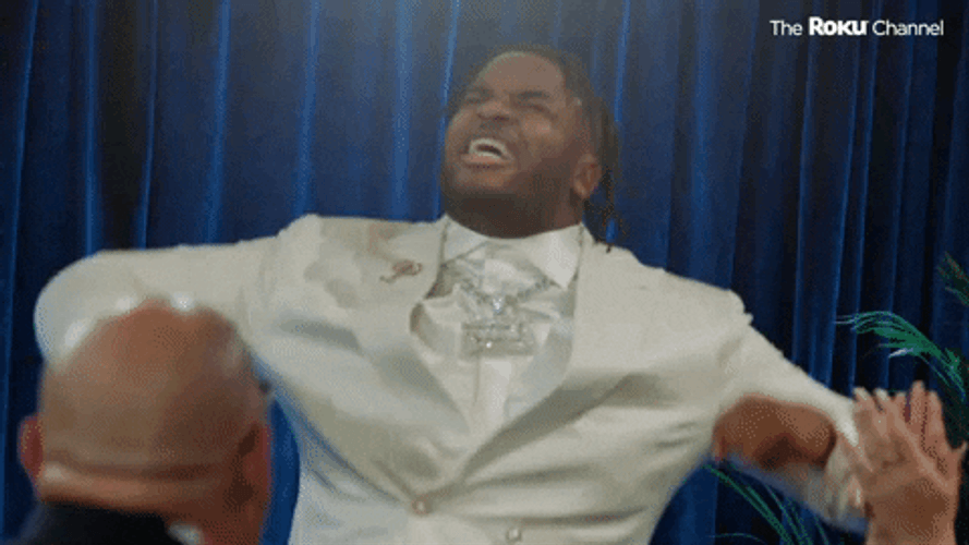 NFL Draft Pumped Up Player Excited Expression GIF