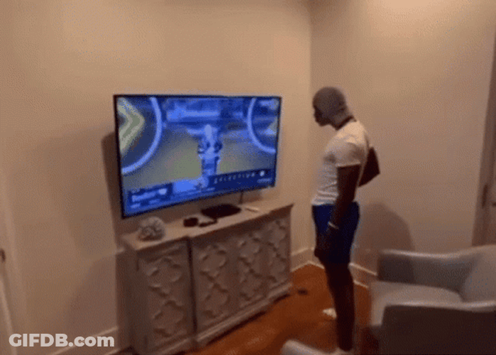 NFL Draft Watching Fan Funny Reaction GIF