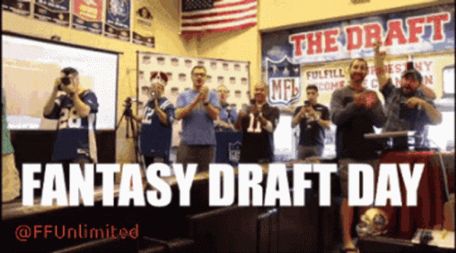 NFL Fantasy Draft Day People Applauding GIF