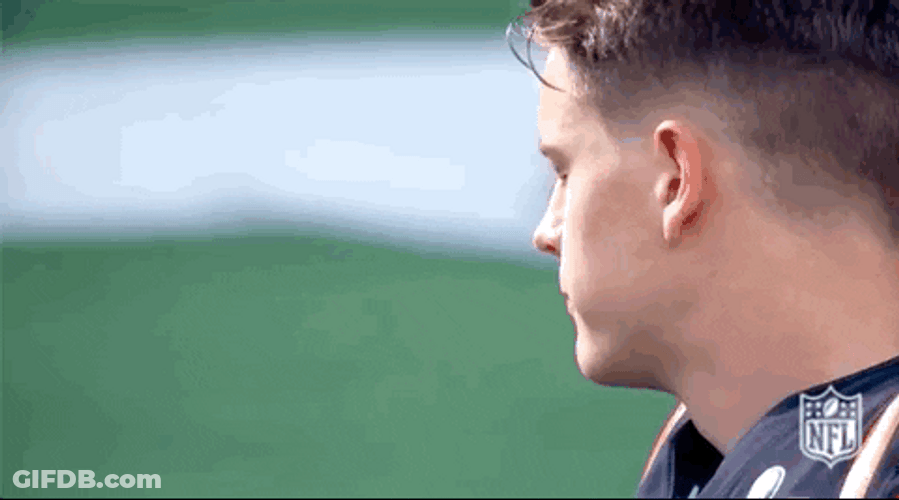 NFL Joe Burrow Head Nod GIF