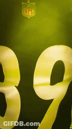 NFL Logo On Green Background GIF