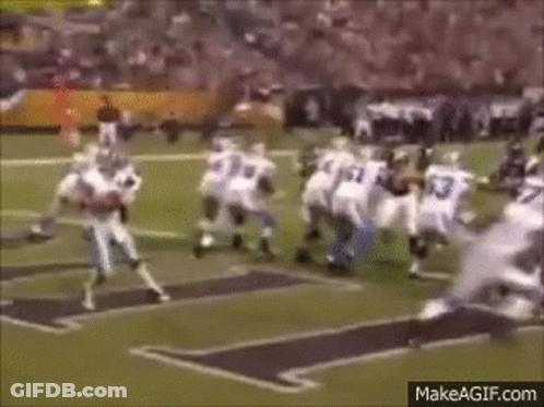 NFL Logo On Green Background GIF