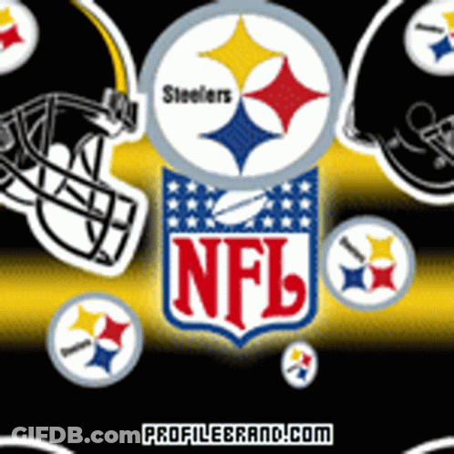 NFL Logo With Steelers Logo GIF
