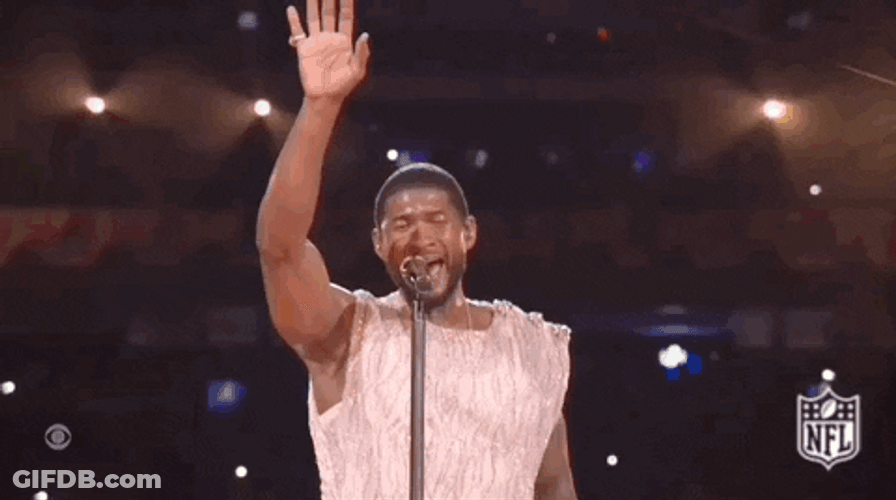 NFL Performance Usher Singing Meme GIF