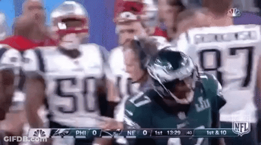 NFL Player Jumping In The Super Bowl Shuffle GIF