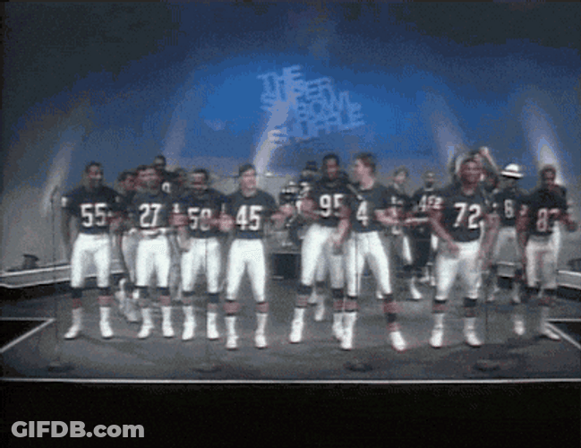 NFL Team Dance In The Super Bowl Shuffle GIF
