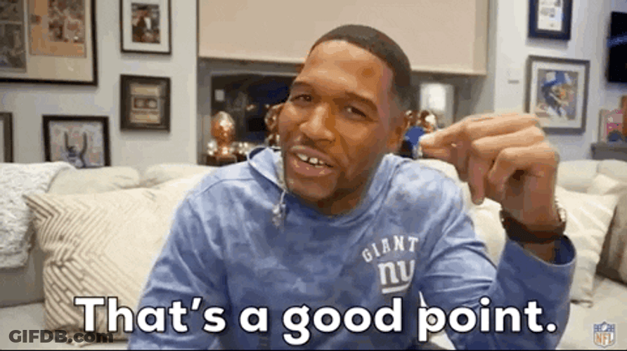 NFL Thats A Good Point GIF