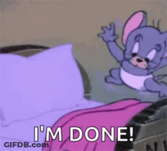 Nibbles Done And Done With Task And Sleep GIF