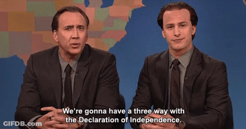 Nic Cage Andy Samberg SNL GIF