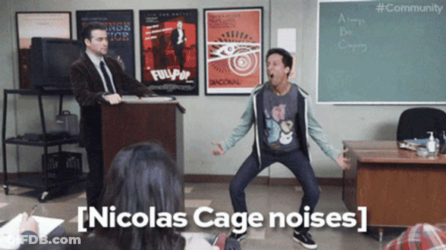 Nic Cage Noises Meme GIF