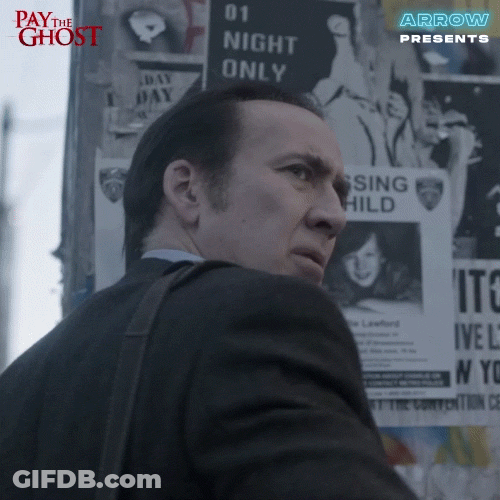Nic Cage Surprised Looking Back GIF