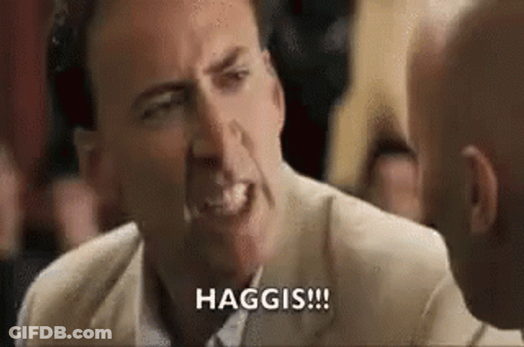 Nic Cage Yelling Haggis GIF