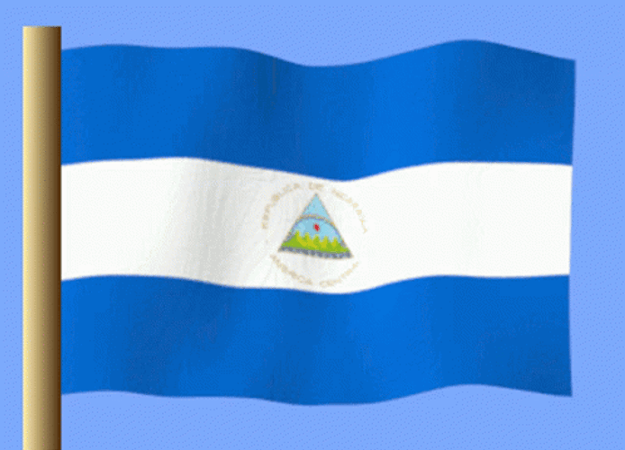 Nicaragua Flag Waving GIF