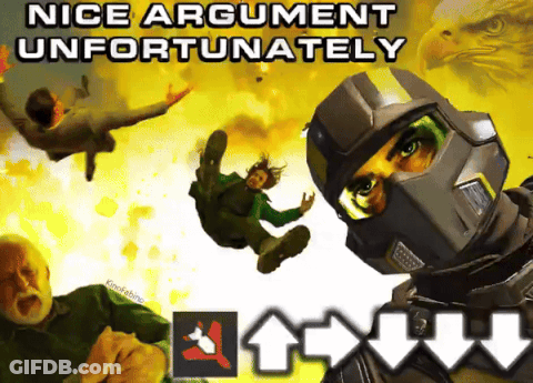 Nice Argument Unfortunately Poster GIF