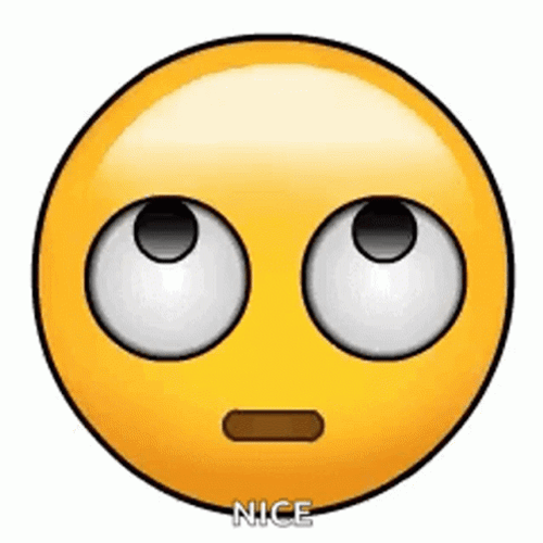 Nice Eyeroll Emoji GIF