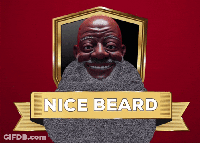 Nice Hairy Beard GIF